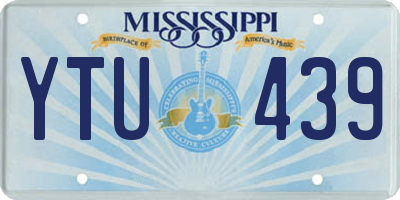 MS license plate YTU439
