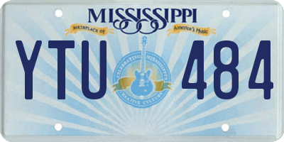 MS license plate YTU484