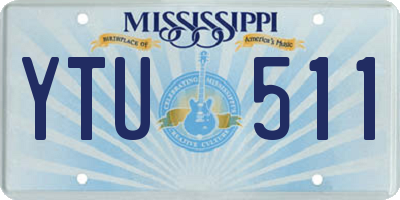 MS license plate YTU511