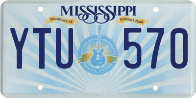 MS license plate YTU570