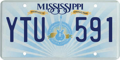 MS license plate YTU591