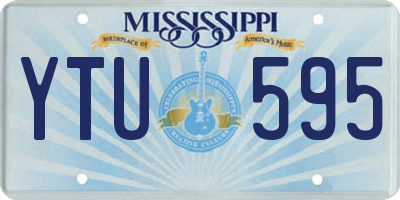 MS license plate YTU595