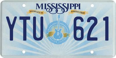 MS license plate YTU621