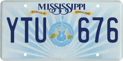 MS license plate YTU676