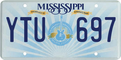 MS license plate YTU697