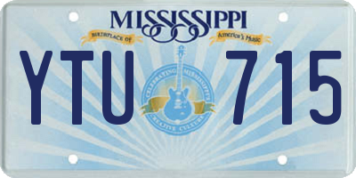 MS license plate YTU715