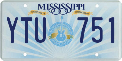 MS license plate YTU751