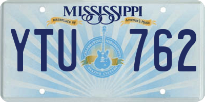 MS license plate YTU762