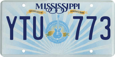 MS license plate YTU773