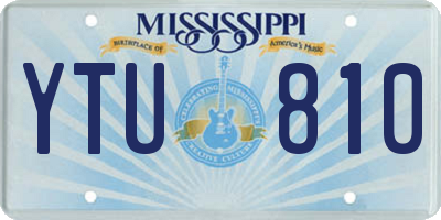 MS license plate YTU810