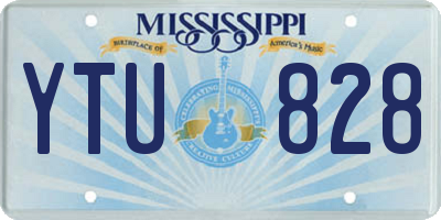 MS license plate YTU828