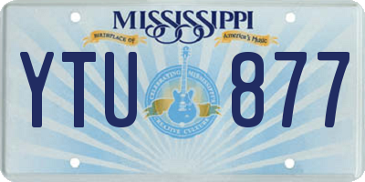 MS license plate YTU877