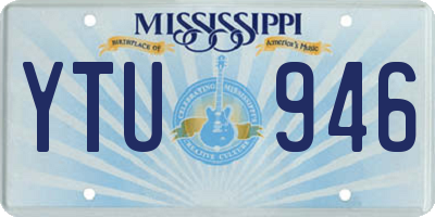 MS license plate YTU946