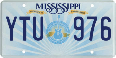 MS license plate YTU976