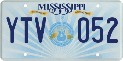 MS license plate YTV052