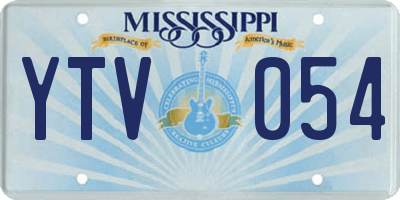 MS license plate YTV054