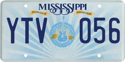 MS license plate YTV056