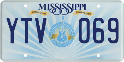 MS license plate YTV069