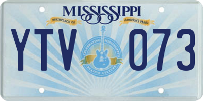 MS license plate YTV073