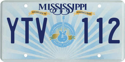 MS license plate YTV112