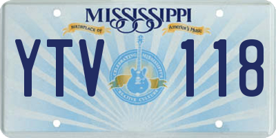 MS license plate YTV118