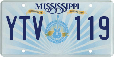 MS license plate YTV119