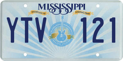 MS license plate YTV121