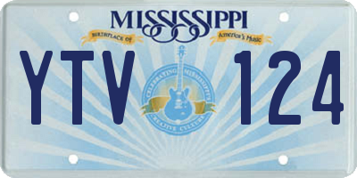 MS license plate YTV124