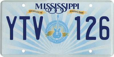 MS license plate YTV126