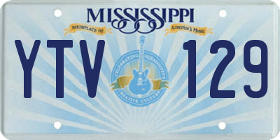 MS license plate YTV129