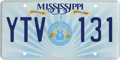 MS license plate YTV131