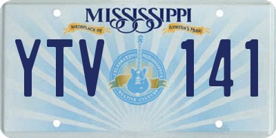 MS license plate YTV141
