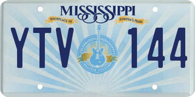 MS license plate YTV144