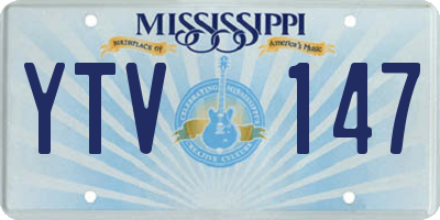 MS license plate YTV147