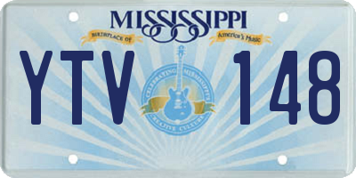 MS license plate YTV148