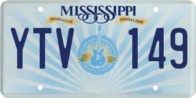 MS license plate YTV149