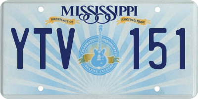 MS license plate YTV151