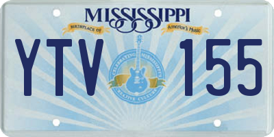 MS license plate YTV155