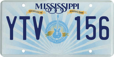 MS license plate YTV156