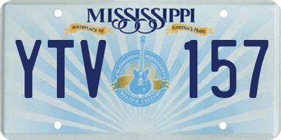 MS license plate YTV157