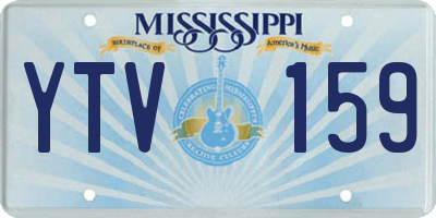 MS license plate YTV159