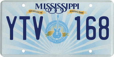 MS license plate YTV168