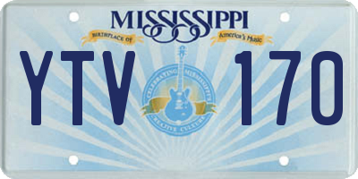MS license plate YTV170