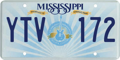 MS license plate YTV172