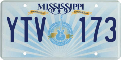 MS license plate YTV173