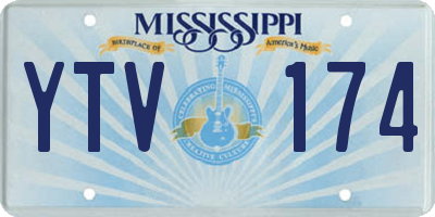 MS license plate YTV174