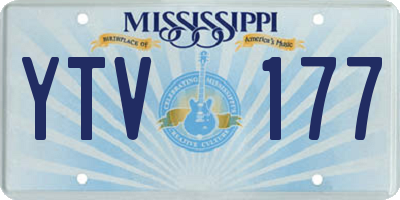 MS license plate YTV177