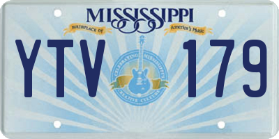 MS license plate YTV179