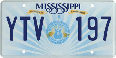 MS license plate YTV197
