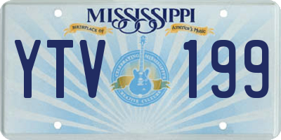 MS license plate YTV199